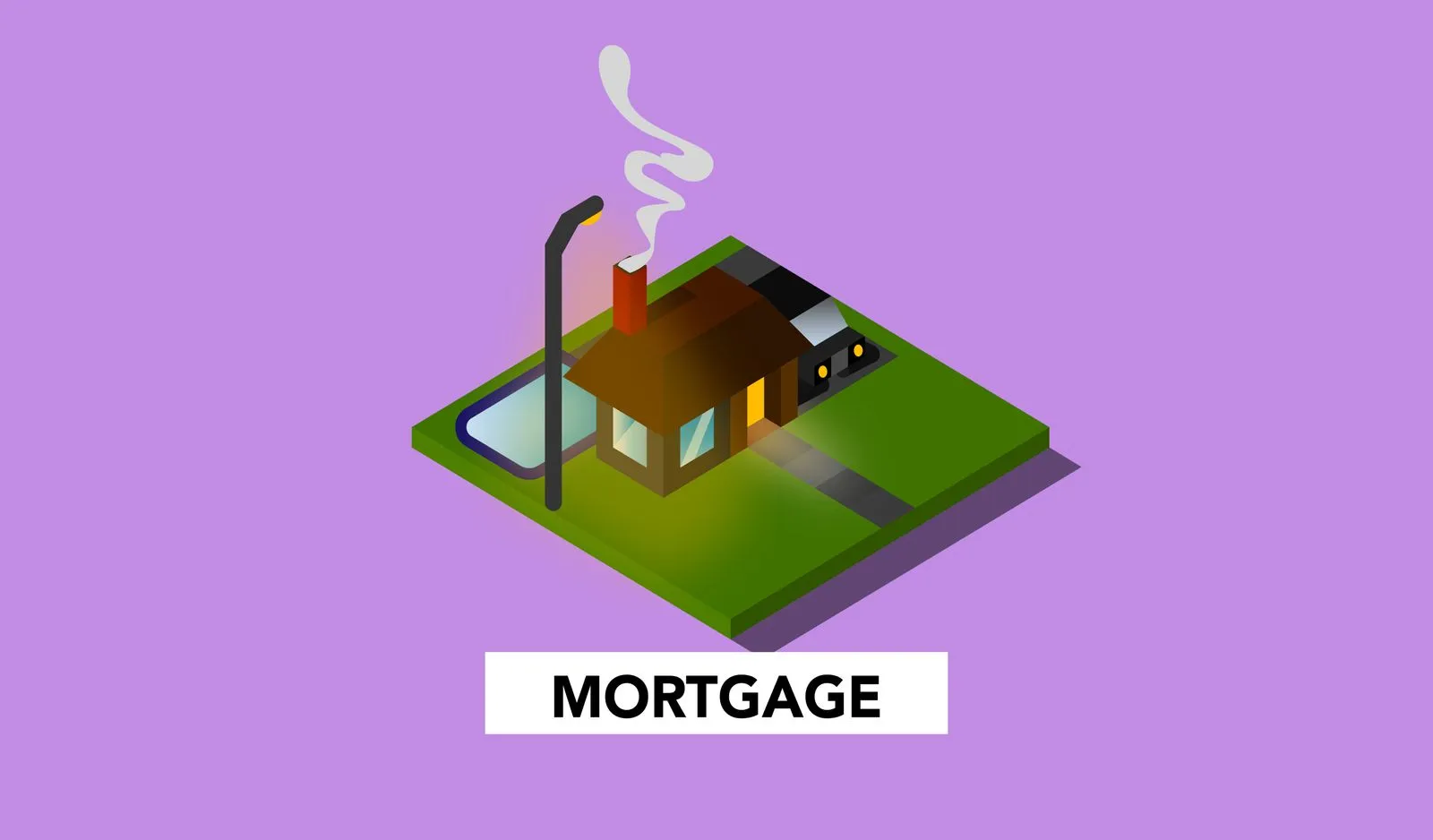 Des clés posées sur un dossier de prêt immobilier, avec une maison en arrière-plan flou.